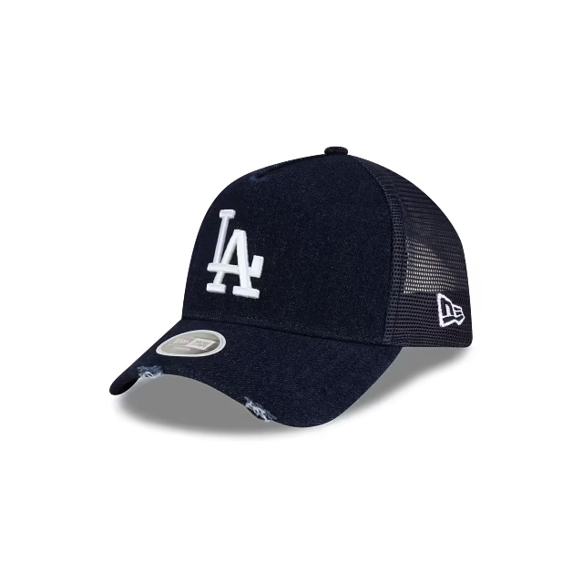 LA Dodgers MLB Denim A-Frame Trucker Snapback para Mujer