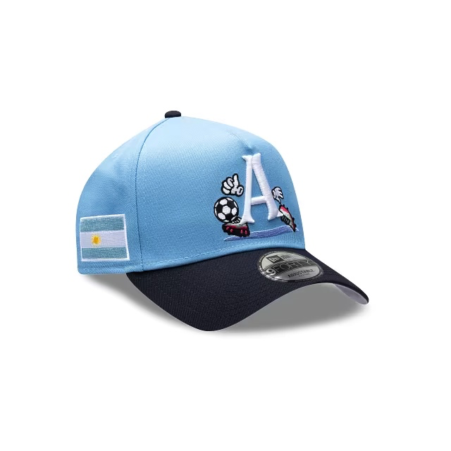 Argentina Soccer Cartoon 9FORTY A-Frame Snapback