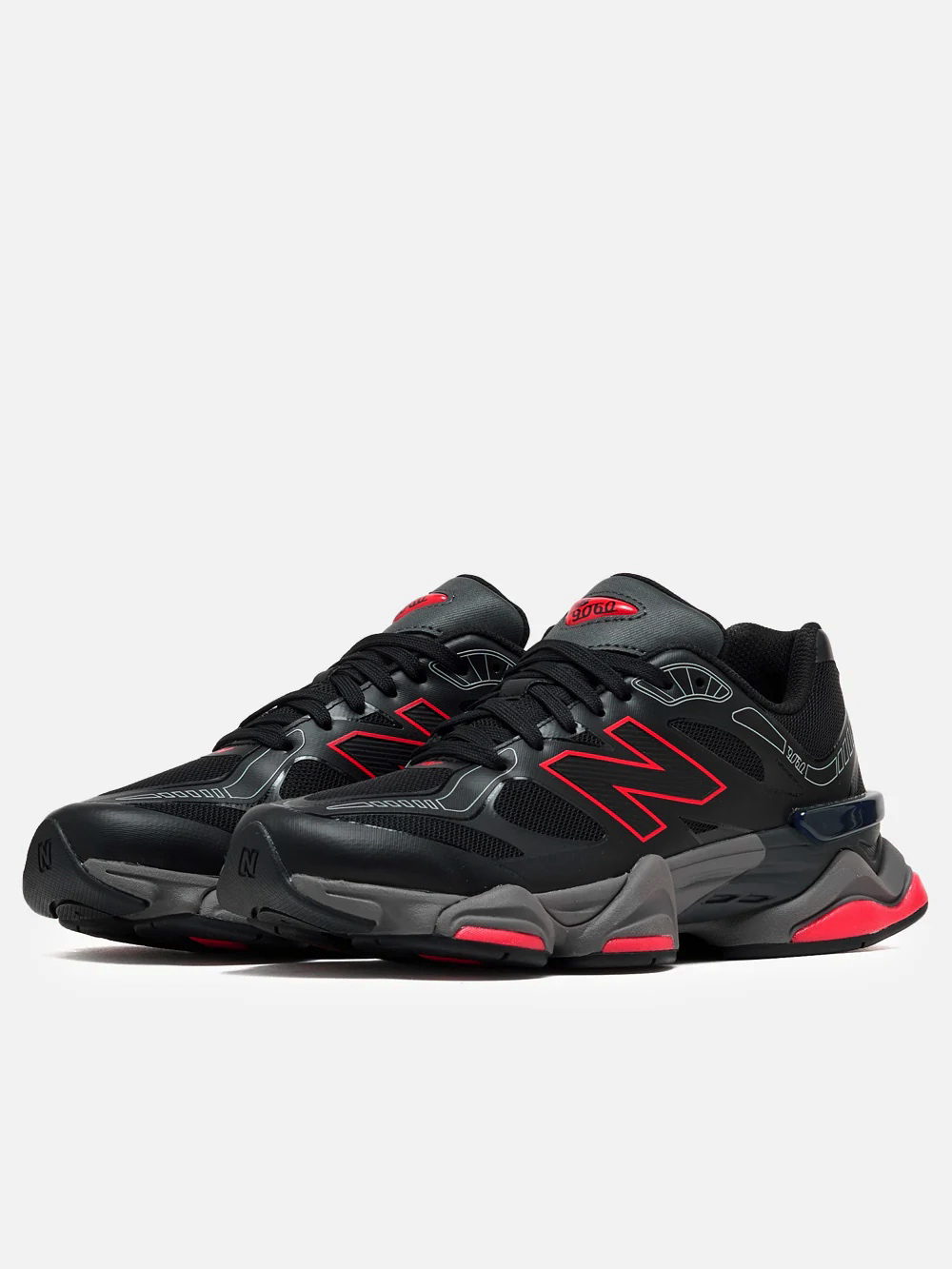 9060Z Caballero Negro / Rojo