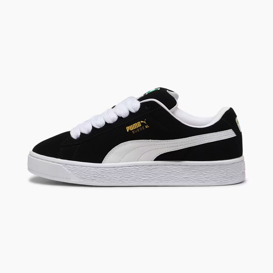 Suede XL Negro Blanco Dama