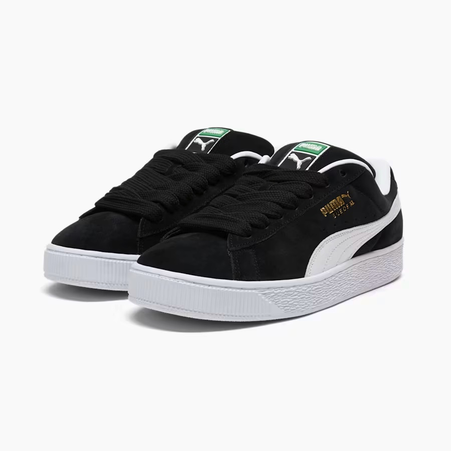 Suede XL Negro Blanco Caballero