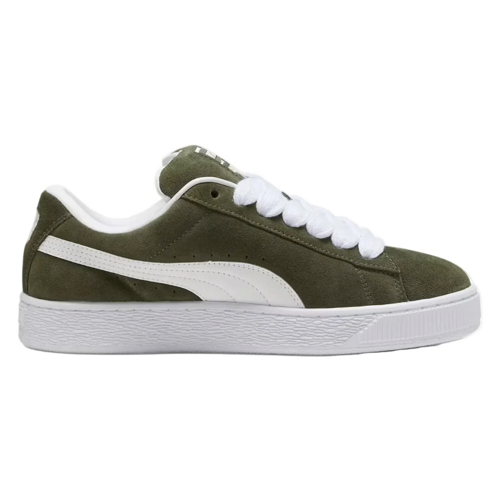 Suede XL Olivo Blanco