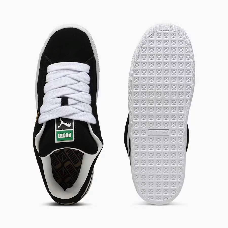 Suede XL Negro Blanco Dama